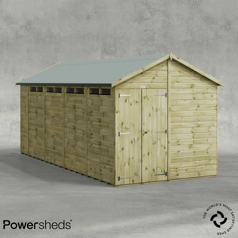 Premium Apex Security Shed