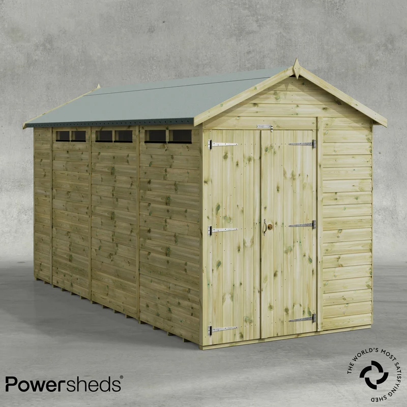 Premium Apex Security Shed