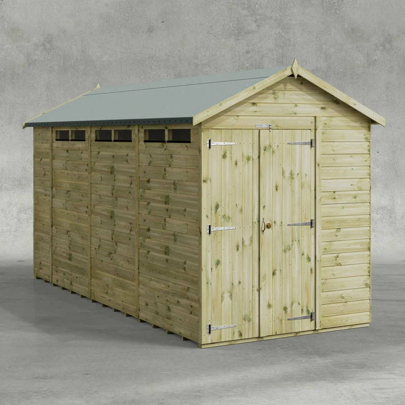 Premium Apex Security Shed