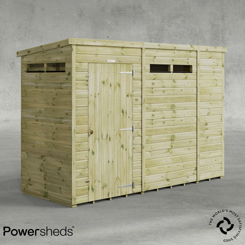 Premium Pent Security Shed