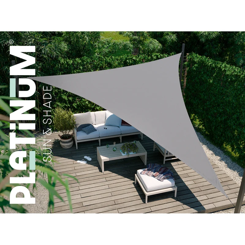 Platinum Sun & Shade Dreamsail schaduwdoek vierkant, 400x400cm, Grijs