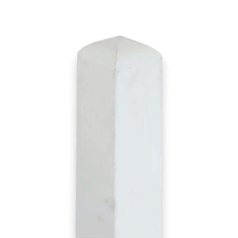 Vierkantpfosten stumpf - Leimholzpfosten - Weiß Lasiert (B-Ware) 9 x 110 cm