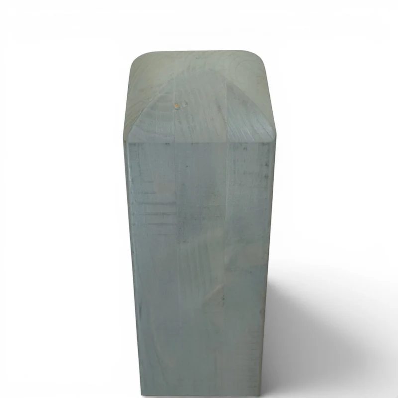 Vierkantpfosten 9x9x110 cm stumpf - Leimholzpfosten - Basaltgrau Lasiert