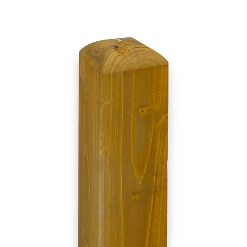 Vierkantpfosten 9x9x110 cm stumpf - Leimholzpfosten - Pinie Lasiert