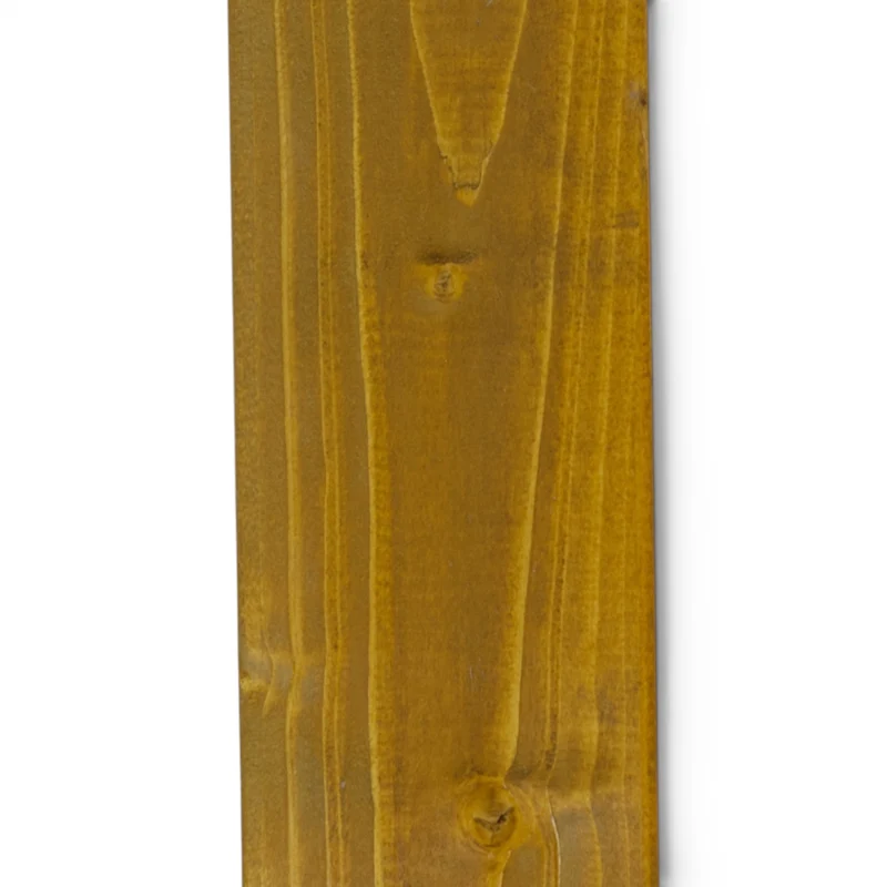 Vierkantpfosten 9x9x110 cm stumpf - Leimholzpfosten - Pinie Lasiert