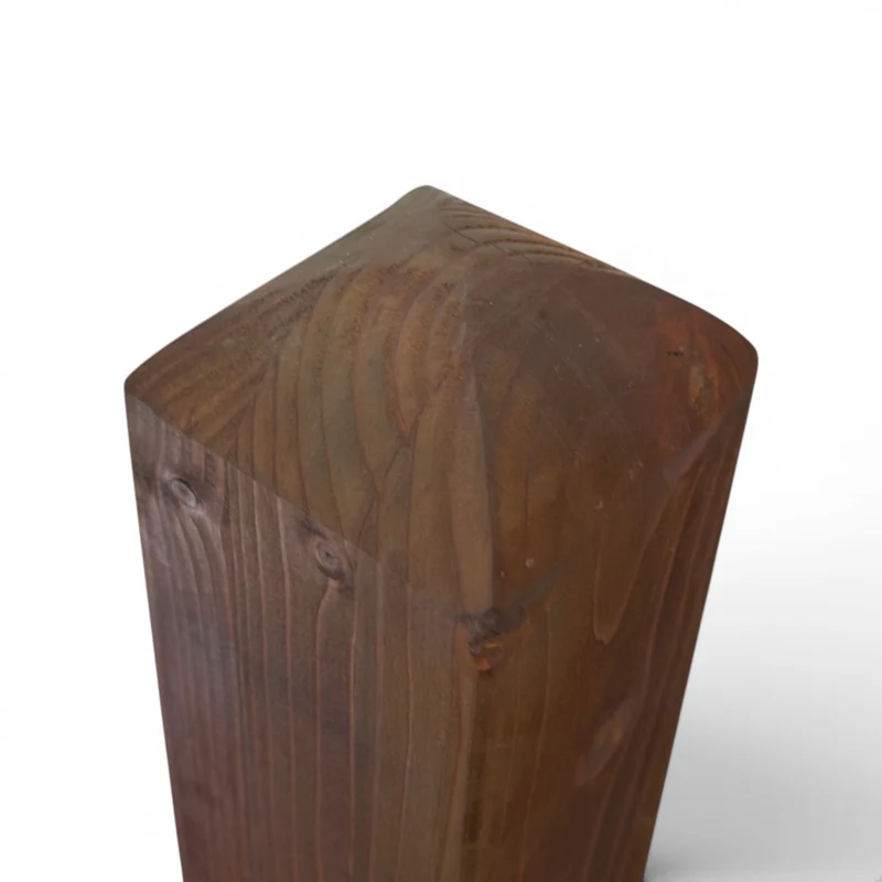 Vierkantpfosten stumpf 9x9x110 cm - Leimholzpfosten - Bangkirai Lasiert