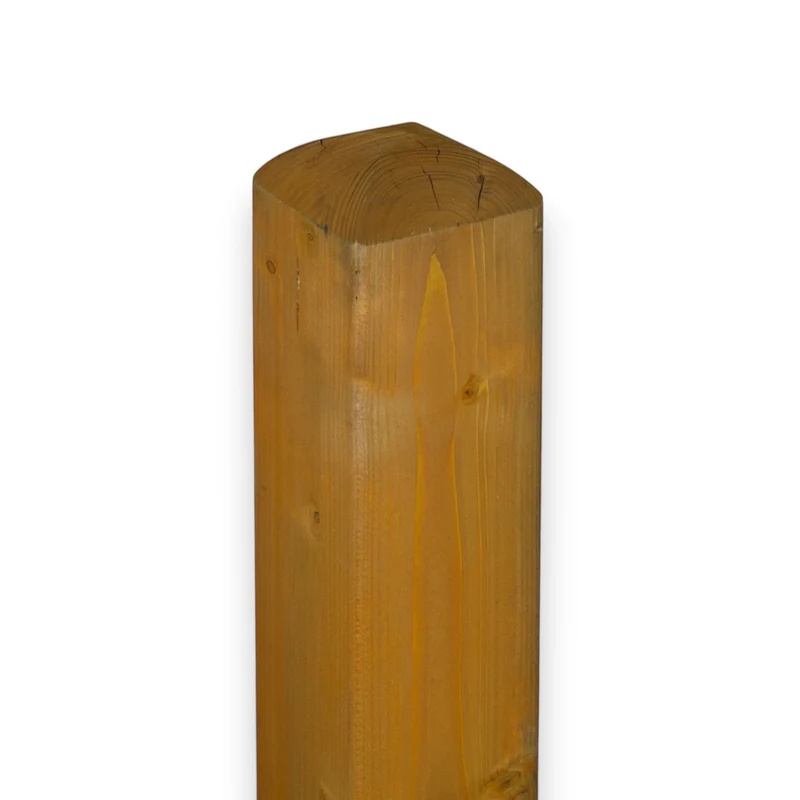 Vierkantpfosten 9x9x110 cm stumpf - Leimholzpfosten - Honig Lasiert