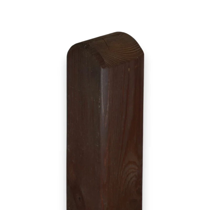Vierkantpfosten 9x9x210 cm stumpf - Friesenzaunpfosten - Bangkirai Lasiert