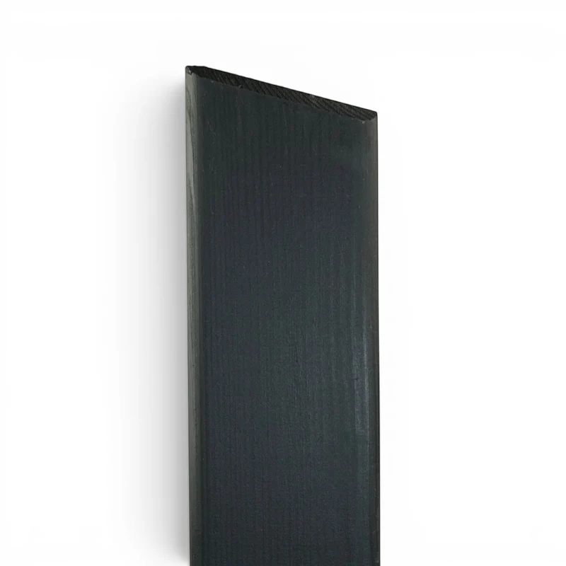 Vierkantpfosten 9x9x160 cm stumpf - Schrägzaunpfosten - Anthrazit Lasiert