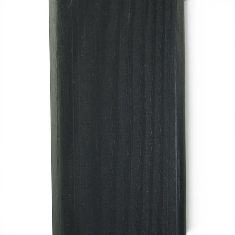 Vierkantpfosten 9x9x160 cm stumpf - Schrägzaunpfosten - Anthrazit Lasiert