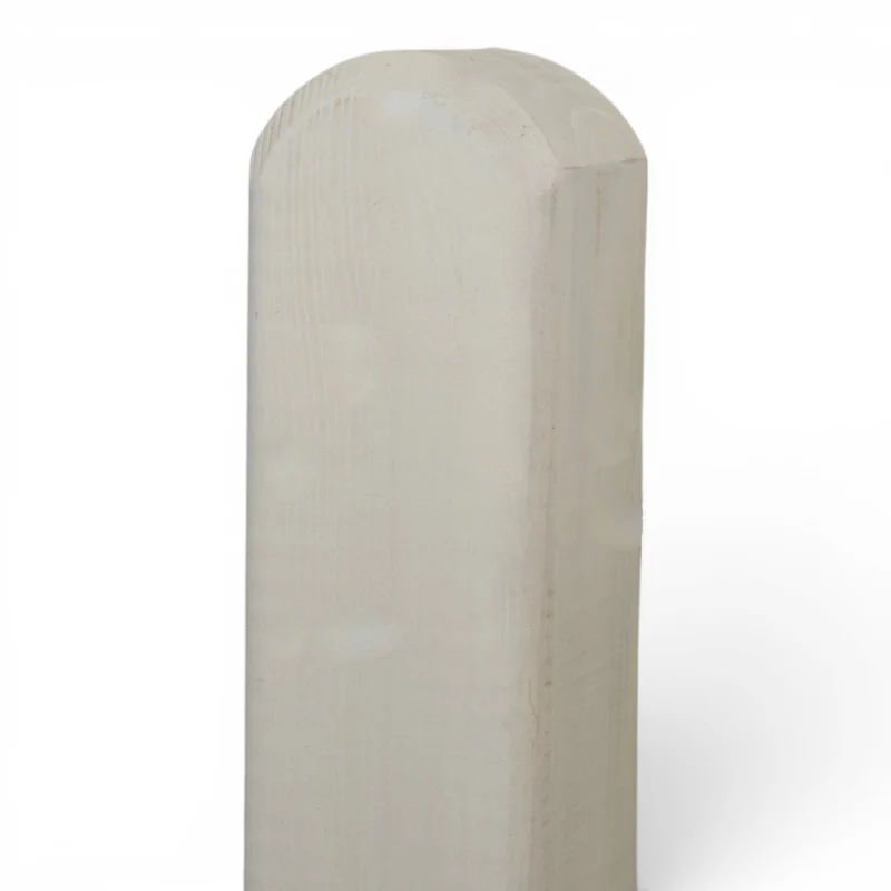 Vierkantpfosten 9x9x110 cm stumpf - Friesenzaunpfosten - Beige Lasiert