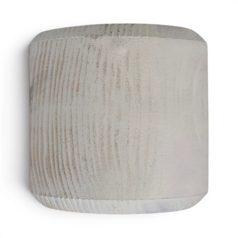 Vierkantpfosten 9x9x110 cm stumpf - Friesenzaunpfosten - Beige Lasiert