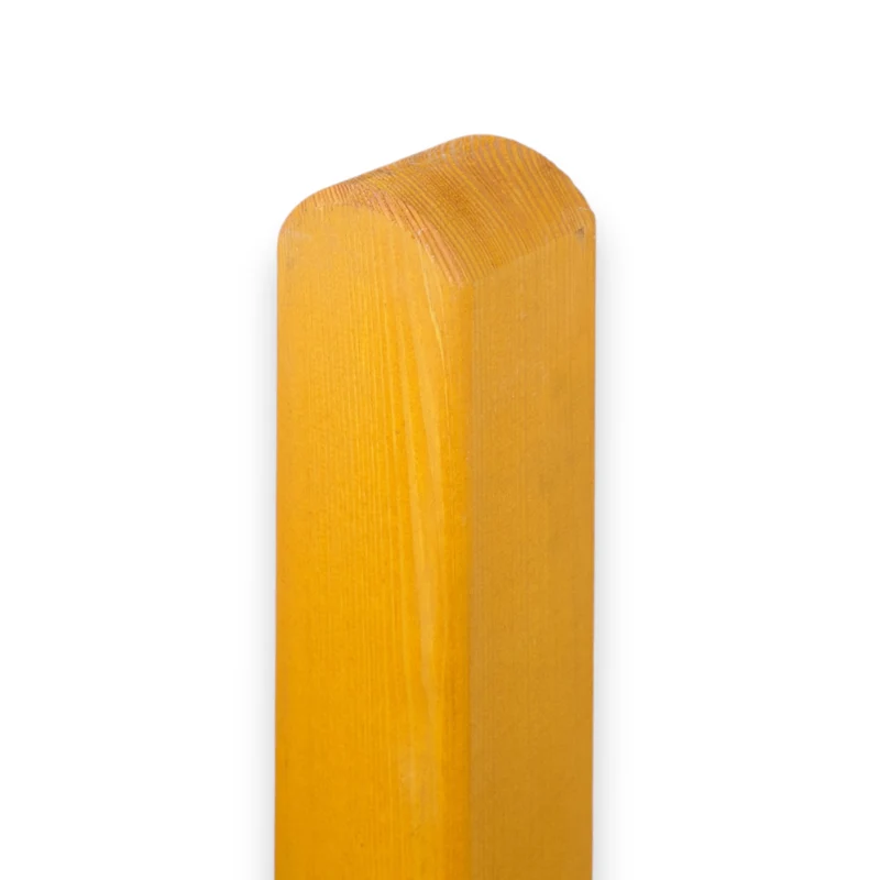 Vierkantpfosten 9x9x110 cm stumpf - Friesenzaunpfosten - Honig Lasiert
