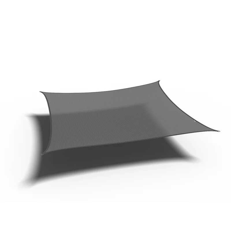 Platinum Sun & Shade Coolfit schaduwdoek vierkant, 360x360cm, Antraciet