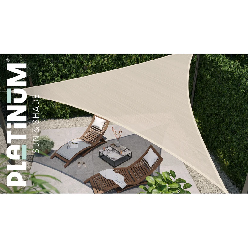 Platinum Sun & Shade Coolfit schaduwdoek rechthoek, 400x300cm, Greige