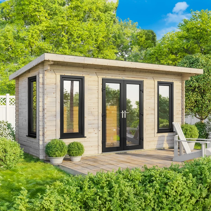 Pent Log Cabin
