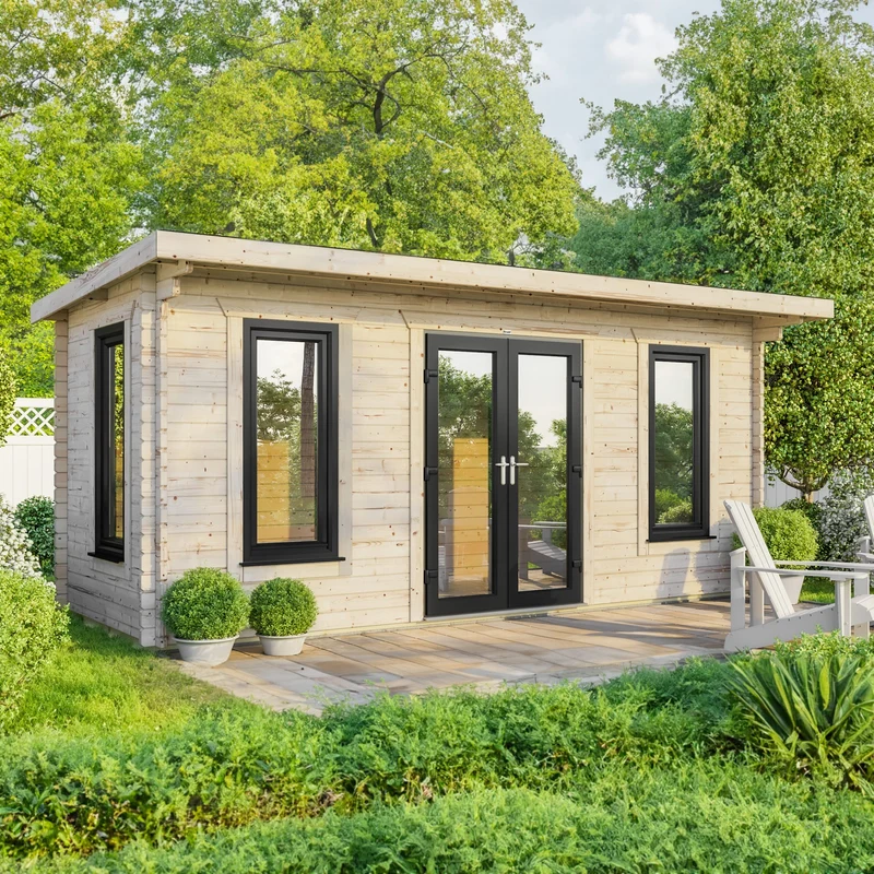 Pent Log Cabin