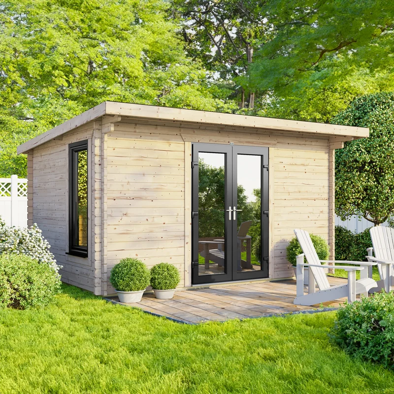 Pent Log Cabin