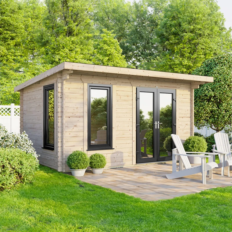 Pent Log Cabin