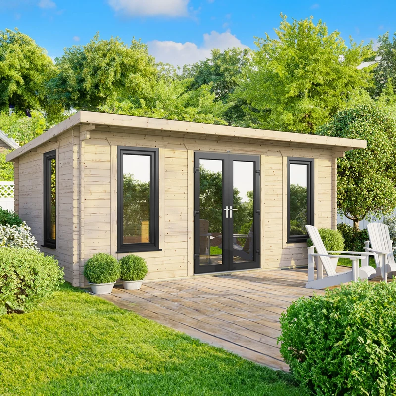 Pent Log Cabin