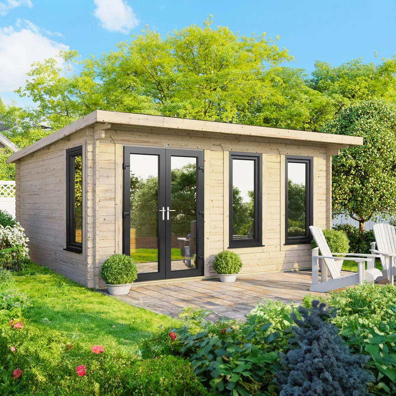 Pent Log Cabin