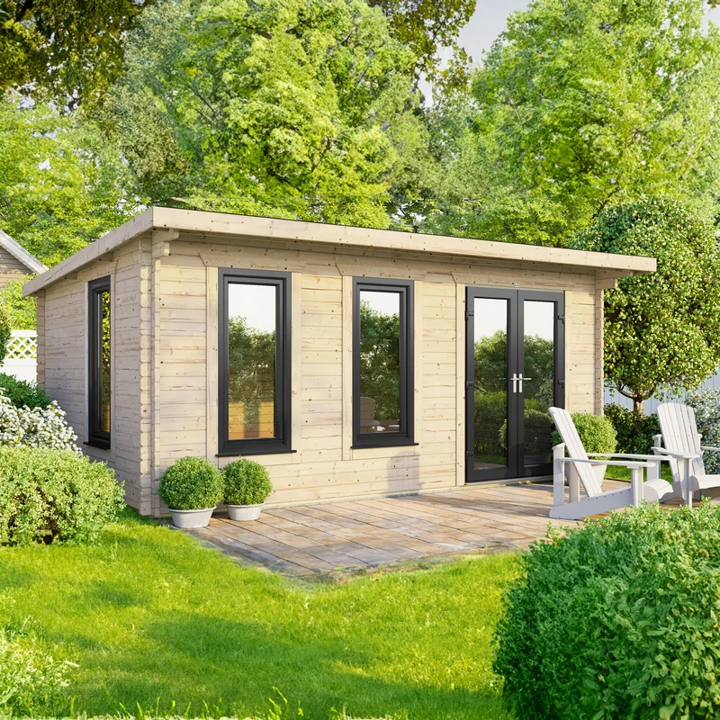 Pent Log Cabin