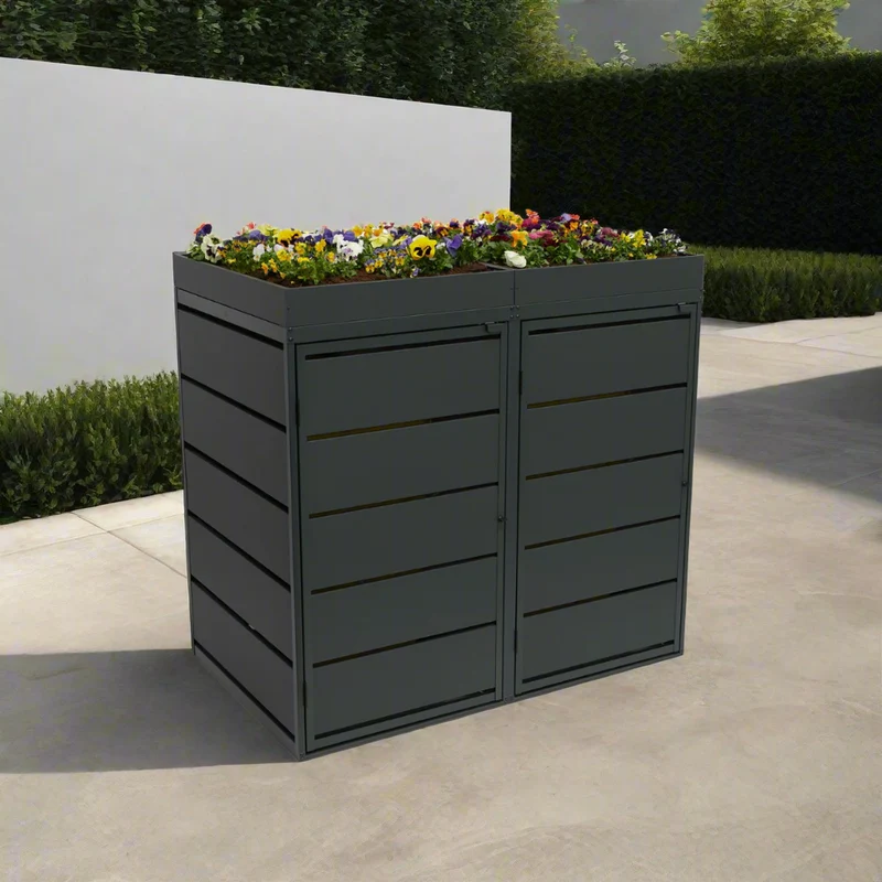 OBOX BLOOM 2er Mülltonnenbox