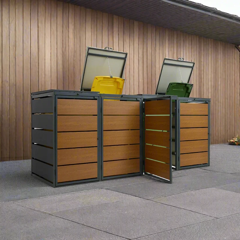 OBOX Oak 4er Mülltonnenbox