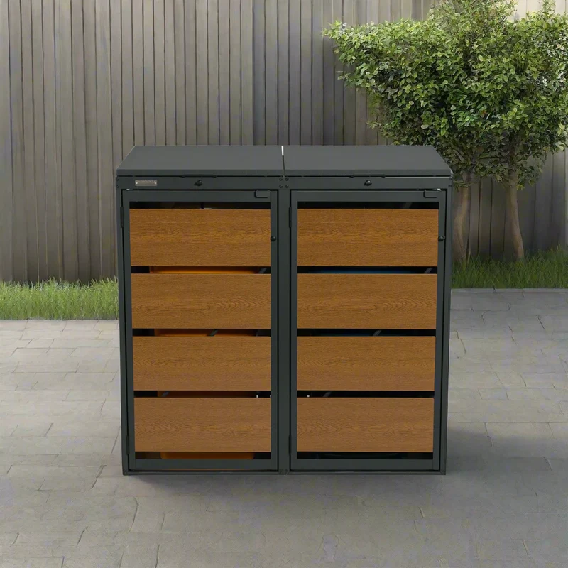 OBOX Oak 2er Mülltonnenbox