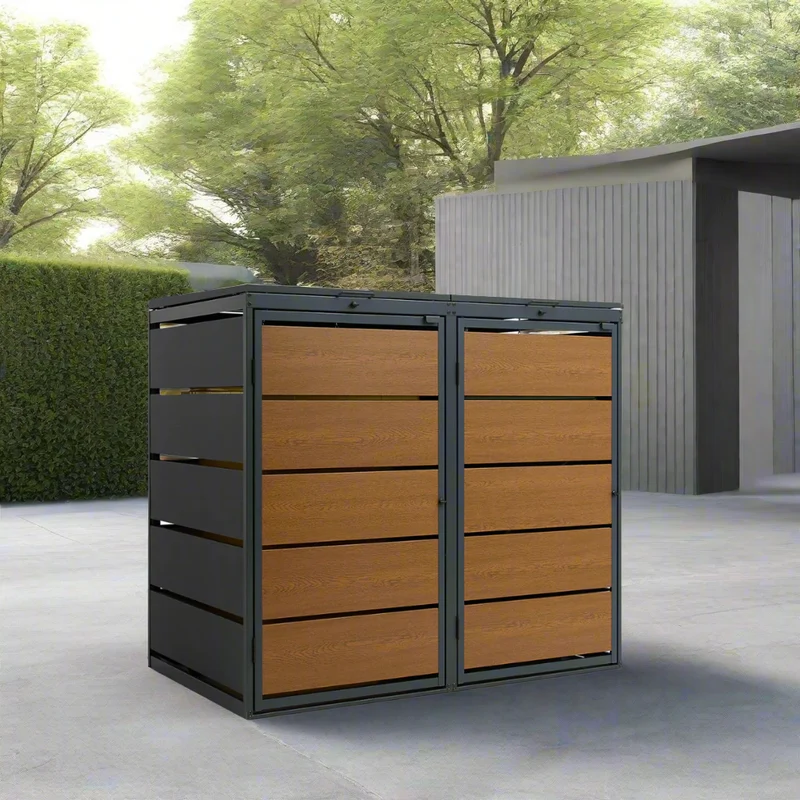 OBOX Oak 2er Mülltonnenbox