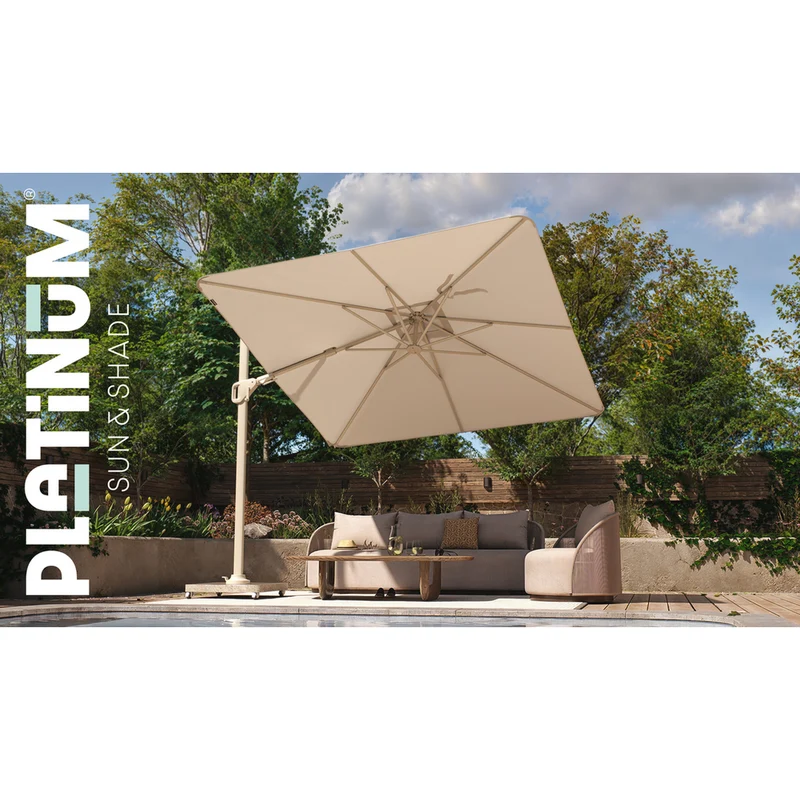 Platinum Sun & Shade zweefparasol Nexus T² Premium Mocha 300x300 Havana