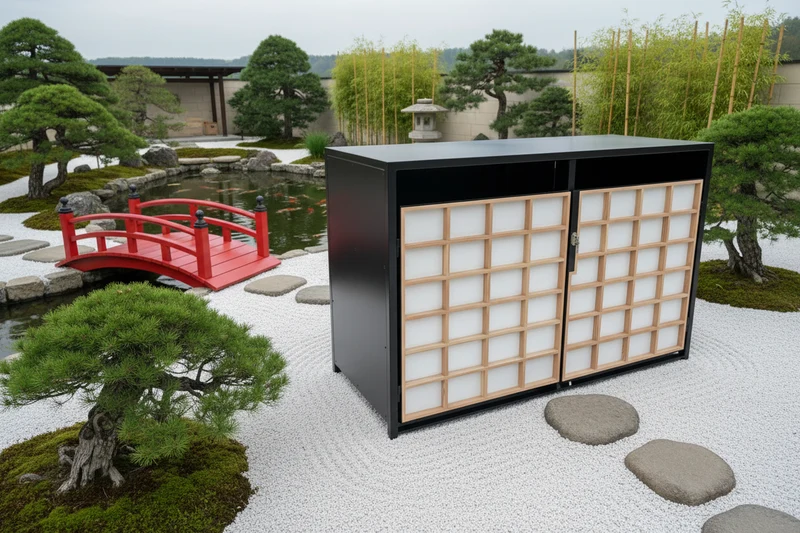 PREMIUM Fahrradgarage VELOX TEAHOUSE im japanischen Teehaus-Stil