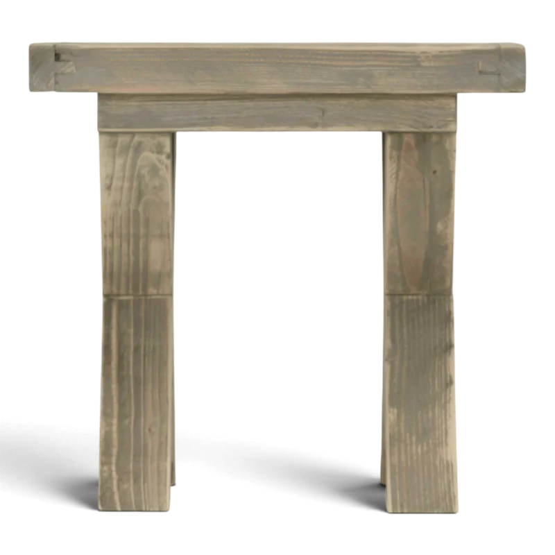 Loungehocker Massivholz ohne Lehne - Steingrund - ANTE NEO