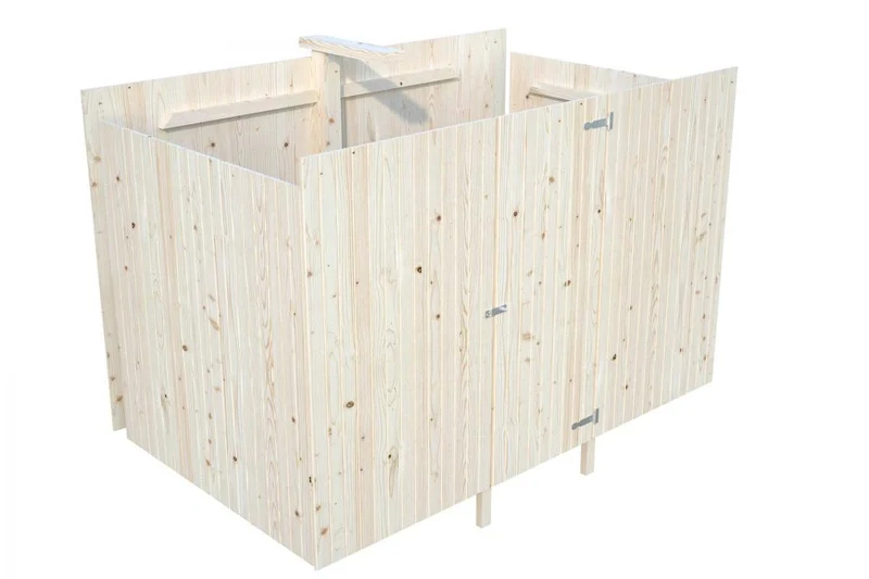 Palmako Anbauschuppen für Einzelcarport Karl 360 x 762 cm