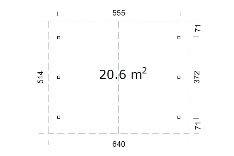 Palmako Doppelcarport Modell Robert