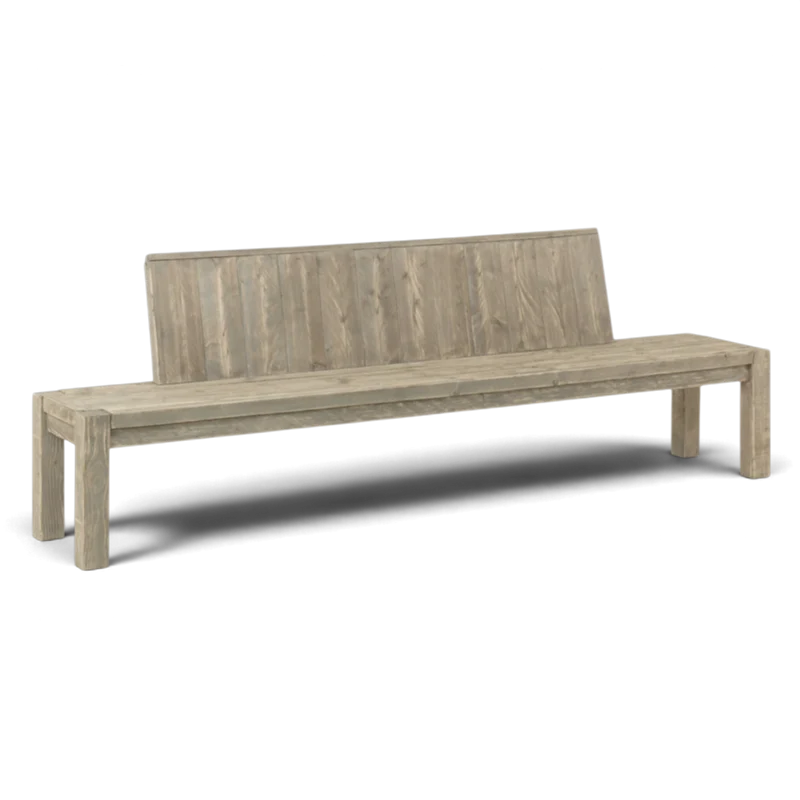 Loungebank Massivholz mit Lehne - Salweytal - ANTE NEO