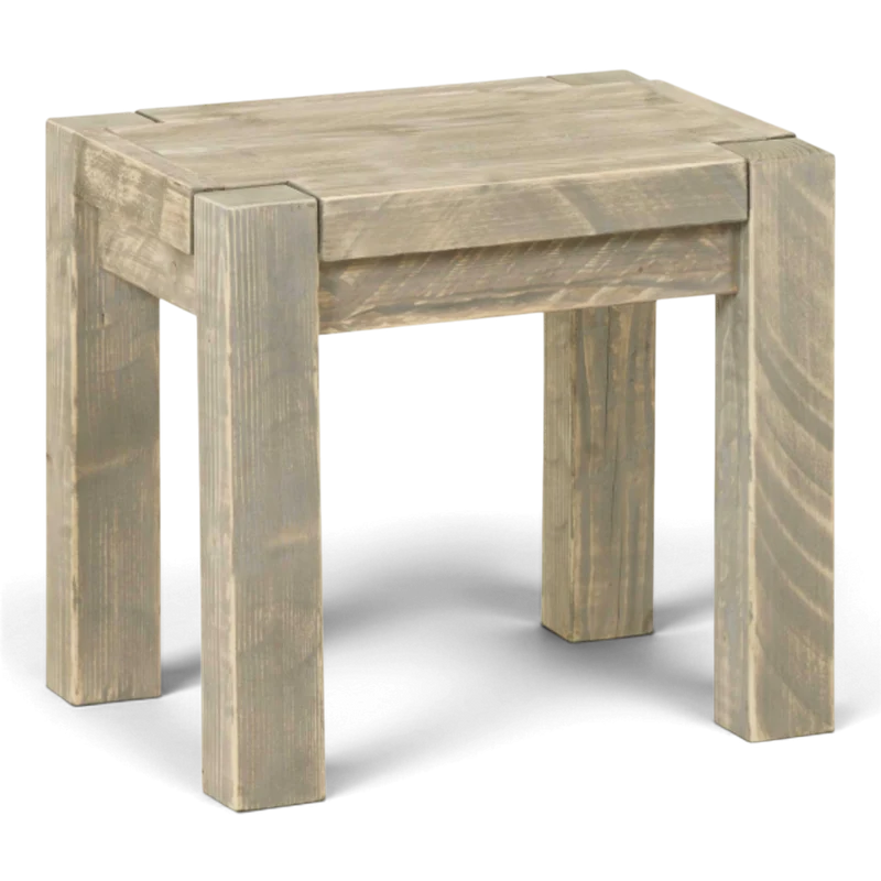 Loungehocker Massivholz ohne Lehne - Salweytal - ANTE NEO