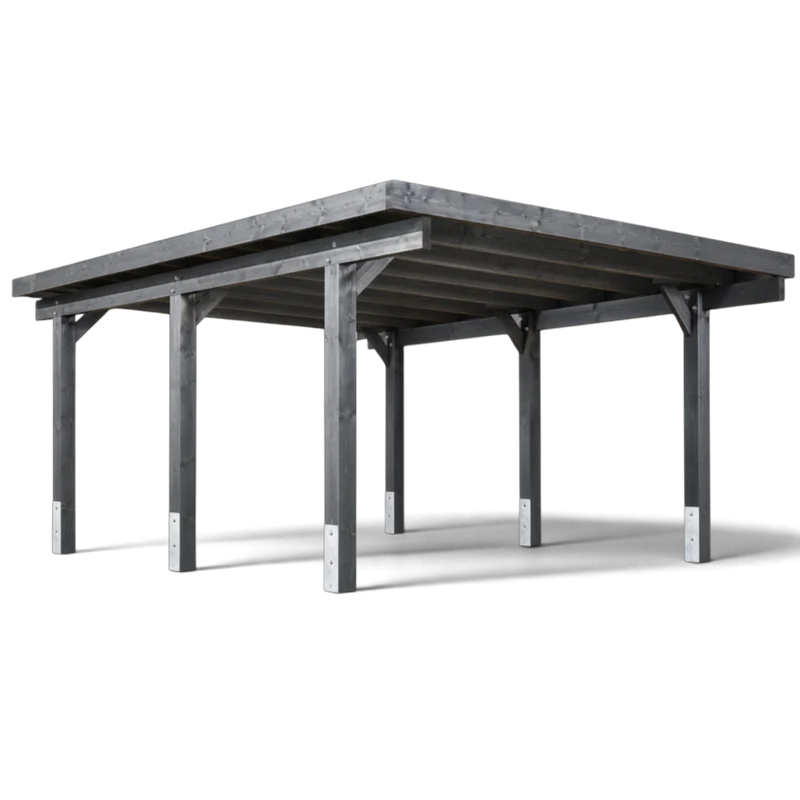 Einzelcarport Eslohe - Natur / Lasiert