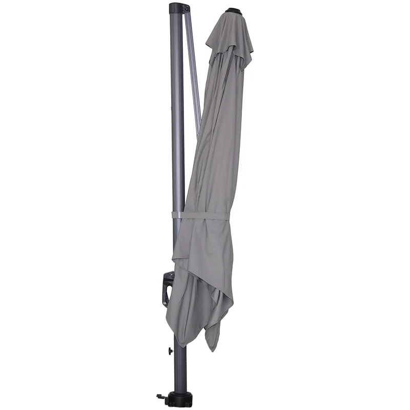 Garden Impressions Hawaii Lumen parasol - 300x300 cm - licht grijs