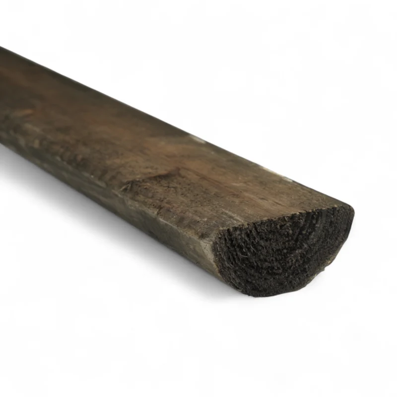 Halbholz Halbriegel - gefräst - KDI Schwarz