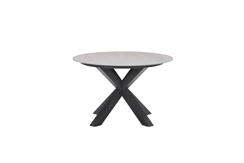 Lowland tafel - Ø120 cm - carbon black - Centostone Napoli sand