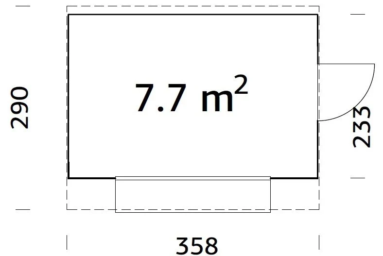Palmako Marktstand Kira 7,7 m²