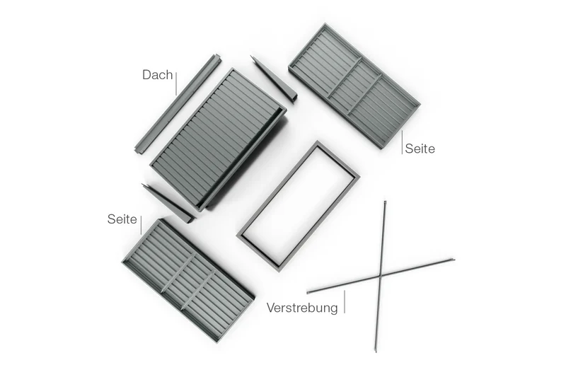 Hörmann Kaminholzregal Modern für Berry Gerätehaus