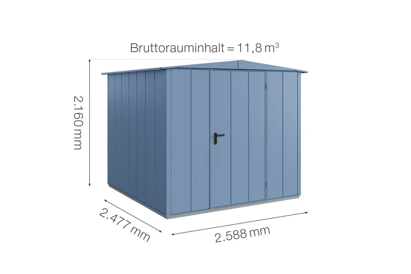 Hörmann Gerätehaus Modell Berry Modern Typ 2 mit Satteldach