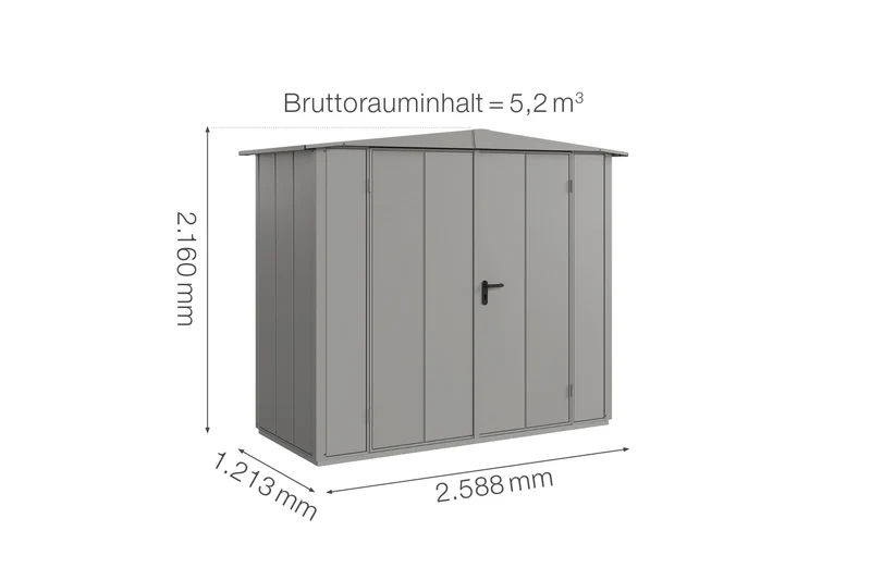 Hörmann Gerätehaus Modell Berry Modern Typ 1 mit Satteldach