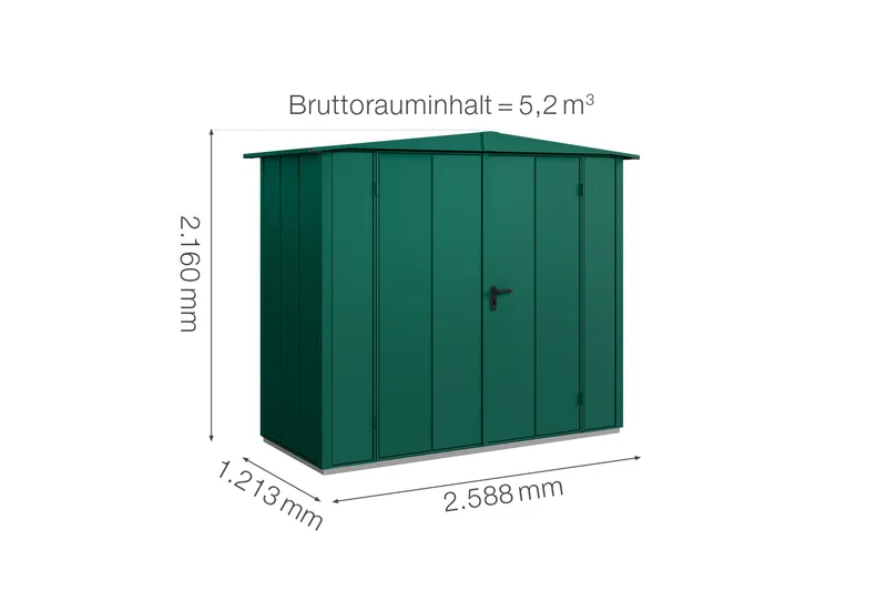 Hörmann Gerätehaus Modell Berry Modern Typ 1 mit Satteldach