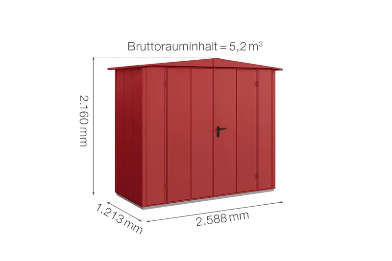Hörmann Gerätehaus Modell Berry Modern Typ 1 mit Satteldach