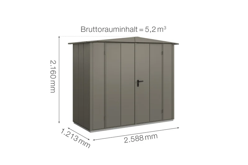 Hörmann Gerätehaus Modell Berry Modern Typ 1 mit Satteldach