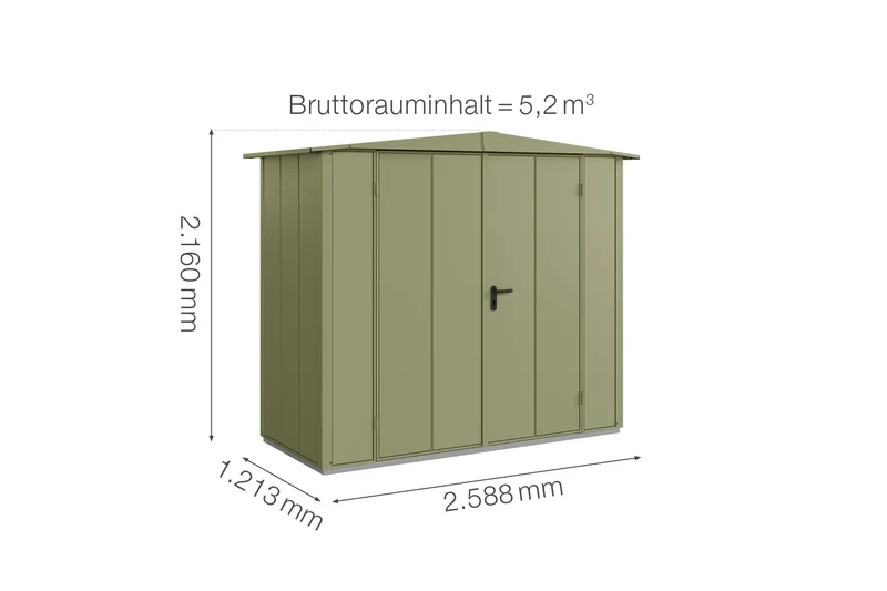 Hörmann Gerätehaus Modell Berry Modern Typ 1 mit Satteldach
