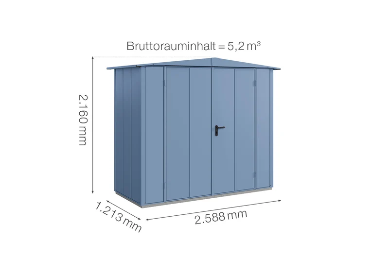 Hörmann Gerätehaus Modell Berry Modern Typ 1 mit Satteldach